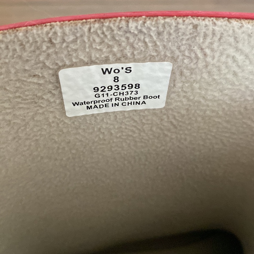 Sperry Top Sider Red Rainboot - Size 8 - image 2